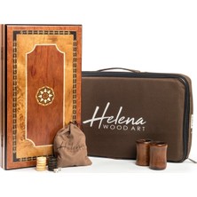 Helena Wood Art Pure Küçük Boy Tavla / Mazel - Gül