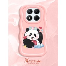 HONTINGA Xiaomi Redmi Note 14 Pro 4g Uyumlu Kılıf Düşüme Önleyici Basitlik Anti Düşme Kamera Koruyucu Basit Pembe Yumuşak Silikon Couple Telefon Kılıfı Panda Desen K9-0263