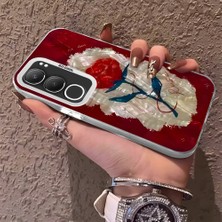 HONTINGA Vivo Y19S ile Uyumlu Kılıf Silikon Kenar Sert Arka Kamera Koruyucu Basitlik Anti Düşme Kamera Korumalı Çiçekli Desen Couple Telefon Kılıfı Kadın ve Erkek Için Uygundur K1-1488