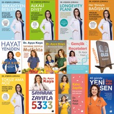 Doğan Kitap Ayça Kaya - Ayşegül Çoruhlu 12 Kitap Set Telefon Tutucu Hediye/ Sayarak Zayıfla - 40 Günde Yeni Sen - Tokuz Ama Açız