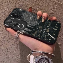 HONTINGA Vivo Y19S ile Uyumlu Kılıf Silikon Kenar Sert Arka Kamera Koruyucu Basitlik Anti Düşme Kamera Korumalı Karikatür Desen Couple Telefon Kılıfı Kadın ve Erkek Için Uygundur K1-1487