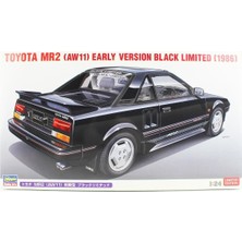 Hasegawa 20693 1/24 Ölçek, Toyota Mr2 (AW11) Early Version Black Limited (1986), (Limited Edition) Otomobil Plastik Model Kiti