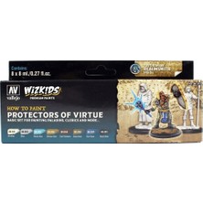 Vallejo 80252 8x8 ml. Protectors of Virtue, Wizkits Serisi Model Boyası Seti