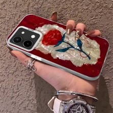 HONTINGA Vivo Y28 ile Uyumlu Kılıf Silikon Kenar Sert Arka Kamera Koruyucu Basitlik Anti Düşme Kamera Korumalı Çiçekli Desen Couple Telefon Kılıfı Kadın ve Erkek Için Uygundur K1-1488