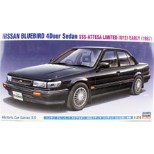 Hasegawa HC33 21133 1/24 Ölçek, Nissan Bluebird 4-Door Sedan Sss-Attesa Limited (U12) 1987, Otomobil Plastik Model Kiti