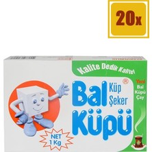 Bal Küpü Küp Şeker 1000 gr 20'li Set Özel Üretim Kaliteli Tatlandırıcı İçerikli