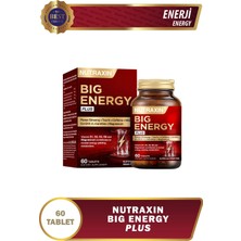 Nutraxin Big Energy Plus 150 mg Kafeinli Ginseng & Zencefil İçeren Takviye Edici Gıda 60 Kapsül