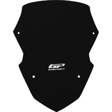 Gp Kompozit Yamaha Xmax 250 Tech Max 2024-2026 Uyumlu Spor Ön Cam Siyah 37 cm