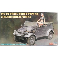 Hasegawa SP453 52253 1/24 Ölçek, Pkw.k1 Kübelwagen Type 82 W/blond Girl's Figure, Plastik Model Kiti