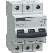 Lauritz Knudsen, BB30320C-32A, 10KA, C, 3p Mcb, Otomatik Sigorta