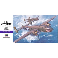 Hasegawa E16 546 1/72 Ölçek, B-25J Mitchell, Savaş Uçağı Plastik Model Kiti