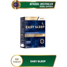 Nutraxin Easy Sleep 60 Tablet - Sarı Kantaron, Vişne, Kediotu Kök ve Çarkıfelek Ekstresi