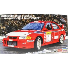 Hasegawa 20666 1/24 Ölçek, Mitsubishi Lancer Evolution VI (1999 Monte-Carlo Rally Winner) (Limited Edition) Yarış Aracı Plastik