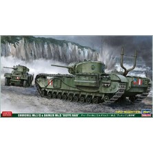 Hasegawa 30043 1/72 Ölçek, Churchill Mk.I/II ve Daimler Mk.II (Dieppe Raid) Tankları, Plastik Model Kiti