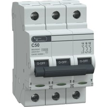 Lauritz Knudsen, BB30500C-50A,10KA,C, 3p Mcb, Otomatik Sigorta