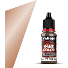 Vallejo 72058 18 ml. Brassy Brass, Game Color Serisi Model Boyası