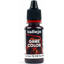 Vallejo 72112 18 ml. Evil Red , Game Color Serisi Model Boyası