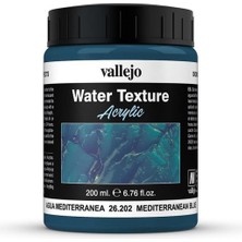Vallejo 26202 200 Ml. Mediterranean Blue, Akdeniz Mavisi Su Dokusu