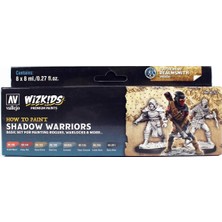 Vallejo 80253 8x8 Ml. Shadow Warriors, Wizkits Serisi Model Boyası Seti