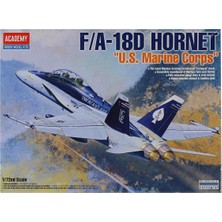 Academy 12422 1/72 Ölçek, F/a 18D Hornet (Amerikan Deniz Kuvvaetleri) Savaş Uçağı, Plastik Model Kiti