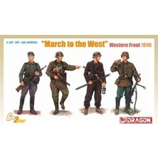 Dragon 6703 1/35 Ölçek, March To The West (Batı Cephesi 1940) Asker Figürleri Plastik Model Kiti