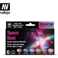 Vallejo 77091 6x18 ml. Space Dust, Shifter Serisi Model Boyası Seti