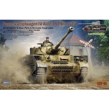 RFM 5043 1/35 Ölçek, Pz.Kpfw. IV Ausf. J, Geç Dönem Tankı, İç Detaylı, Plastik Model kiti