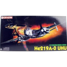 Dragon 5005 1/72 Ölçek, HE219A-0 Uhu ( Golden Wing Serisi) Savaş Uçağı Plastik Model Kiti