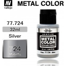 Vallejo 77724 32 ml. Silver, Metal Color Serisi Model Boyası