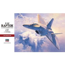 Hasegawa PT45 7245 1/48 Ölçek, F-22 Raptor, Savaş Uçağı Plastik Model Kiti