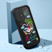 HONTINGA Samsung Galaxy A52S 5g ile Uyumlu Kılıf Kamera Koruyucu Basitlik Anti Düşme Kamera Korumalı Kedi Siyah Desen Yumuşak Silikon Couple Telefon Kılıfı Kadın ve Erkek Için Uygundur K2-0681