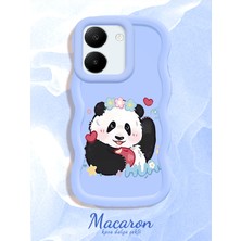 HONTINGA Vivo Y27S Uyumlu Kılıf Düşüme Önleyici Basitlik Anti Düşme Kamera Koruyucu Basit Mavi Yumuşak Silikon Couple Telefon Kılıfı Panda Desen K9-0263
