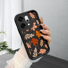 HONTINGA Oppo Reno 14 Pro 5g ile Uyumlu Kılıf Kamera Koruyucu Basitlik Anti Düşme Kamera Korumalı Şirin Kedi Çiçekli Siyah Desen Yumuşak Silikon Couple Telefon Kılıfı Kadın ve Erkek Için Uygundur K2-0683
