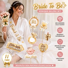 Bkmc Bride To Be Konuşma Balonu Seti 11 Parça | Bekarlığa Veda Parti Fotoğraf Çekim Aksesuarı | Team Bride Photo Booth