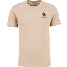 Columbia Csc Stacked Gem Erkek Deve Tüyü Kısa Kollu T-Shirt