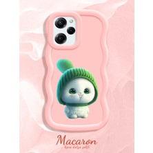 HONTINGA Poco X5 Pro 5g Uyumlu Kılıf Düşüme Önleyici Basitlik Anti Düşme Kamera Koruyucu Basit Pembe Yumuşak Silikon Couple Telefon Kılıfı Kedi Desen K9-0261