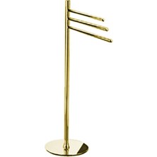 Windisch Ayaklı Havluluk, Ø27XH.94 cm - Altın