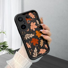 HONTINGA Vivo X200 Fe ile Uyumlu Kılıf Kamera Koruyucu Basitlik Anti Düşme Kamera Korumalı Şirin Kedi Çiçekli Siyah Desen Yumuşak Silikon Couple Telefon Kılıfı Kadın ve Erkek Için Uygundur K2-0683