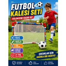 Selvira Çocuk Futbol Kalesi Seti Taşınabilir Mini Kale Top Dahil Bahçe Ev Iç Mekan Futbol Oyuncağı Kolay Kurulum 3+ Yaş