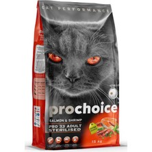 Prochoice Pro 33 Somonlu & Karidesli Süper Premium Kedi Maması 2 kg Kısırlaştırılmış Kediler İçin