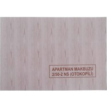 Kitabevimden Dilman Apartman Makbuzu 2-50 2 Nüsha Otokopili 4014