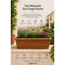 Veniv Orta Boy Balkon Dış Mekan Saksısı 9,50 Litre 1 Adet