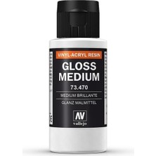 Vallejo 73470 60 ml. Gloss Medium (Parlaklaştırıcı), Model Boyası