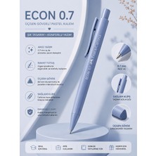 Faber-Castell Econ 0.7 Pastel Uçlu Kalem Mor Silgili Üçgen Gövde ile Tekil Ürün Okul Ofis için