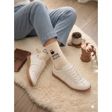 Socksbull Coffee Is Life Yazılı Pamuklu Unisex Spor Çorabı