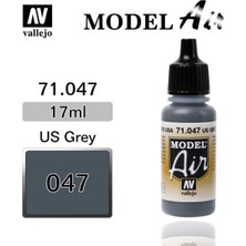 Vallejo 71047 18 ml. Gray, Model Air Serisi Model Boyası