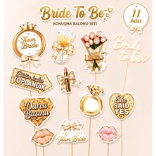 Bkmc Party Bride To Be Konuşma Balonu Seti 11 Parça | Bekarlığa Veda Parti Fotoğraf Çekim Aksesuarı | Team Bride Photo Booth