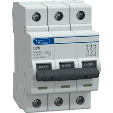 Lauritz Knudsen, BA30250C-25A, 6ka, C, 3p Mcb, Otomatik Sigorta