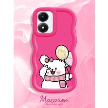HONTINGA Vivo Y02S Uyumlu Kılıf Düşüme Önleyici Basitlik Anti Düşme Kamera Koruyucu Basit Kırmızı Yumuşak Silikon Couple Telefon Kılıfı Karikatür Desen K9-0259