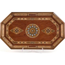 Helena Wood Art Tiryaki Bombe Byk Tepsı  (51X32X3.5 Cm)